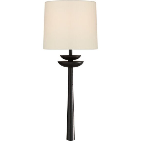 AERIN Beaumont 1 Light 7.5 inch Aged Iron Tail Sconce Wall Light, Medium - Picture 1 of 7